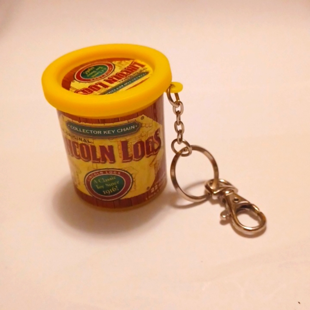 The Original Hasbro Lincoln  Logs toys key chain
